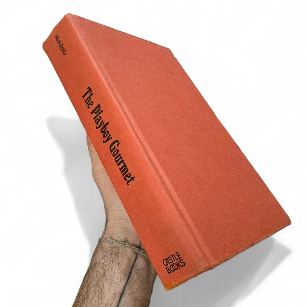 VTG The Playboy Gourmet Cookbook Thomas Mario Red Hardcover Dust Jacket 1977 USA
